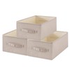 EITMOW 3 Pack Open Collapsible Fabric Storage Bins for Shelves,