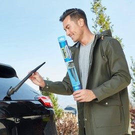 Rain-X 850019 RearView 10-1 Rear Wiper Blade, 10 Inch Conventional Rear Wiper Blade, Fits J-Hook (Pack Of 1), Automotive Replacement Wiper Blades That Meet Or Exceed OEM Quality And Design Standards