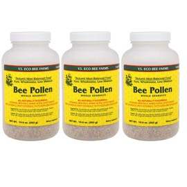 Bee Pollen - Low Moisture Whole Granulars - 10 oz (Pack of 3)