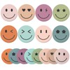 JarThenaAMCS 24 Packs Smile Face Sticky Notes Boho Happy Face