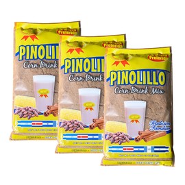 Pinolillo Nicaraguense - Traditional Corn Drink Mix from Nicaragua - Corn Cocoa Cinnamon Beverage - Cosecha de Oro - 12 oz 340g (3 Pack)