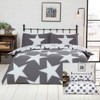 Rapport Stars Reversible Duvet Cover Bed Set, Polycotton Grey, Single