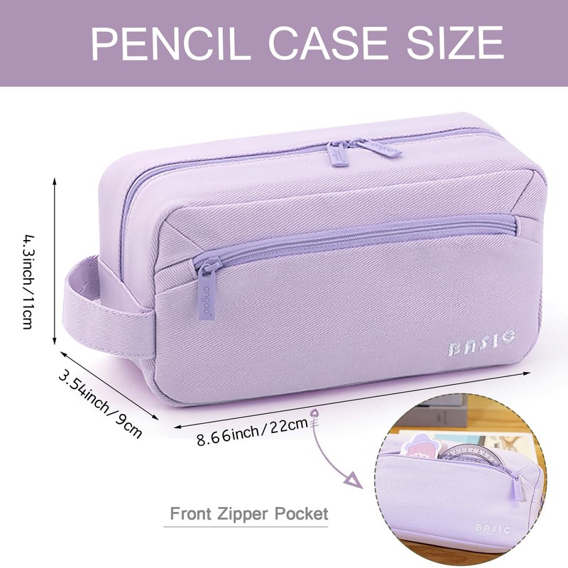 Pencil Case with Large Capacity Pencil Case 3 Compartments for