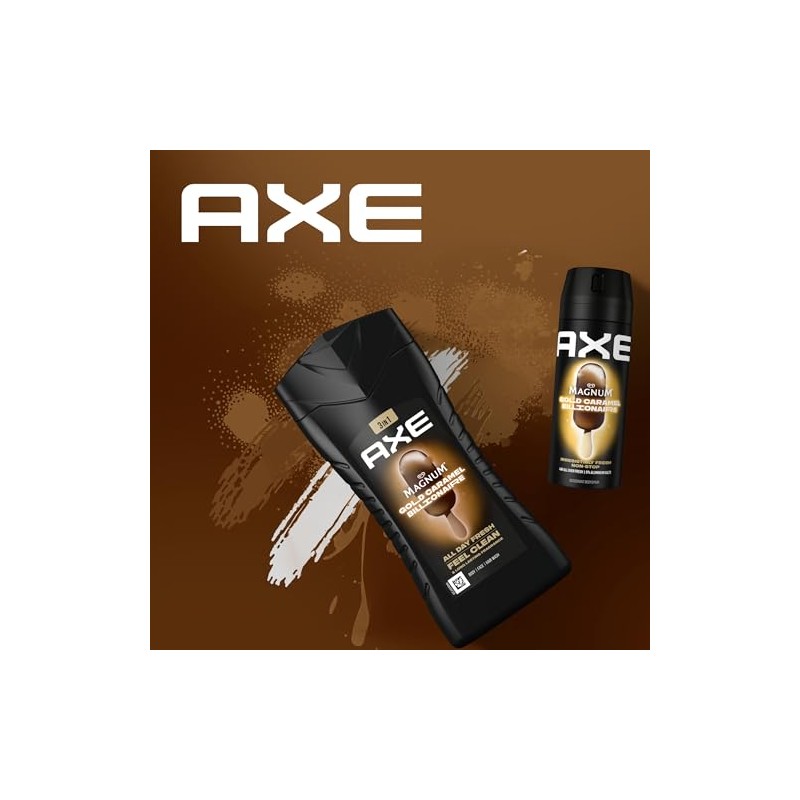 Axe Magnum Gold Caramel Billionaire 3-in-1 Shower Gel & Shampoo