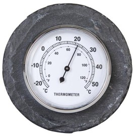 Esschert Design USA LS226 Round Slate Thermometer