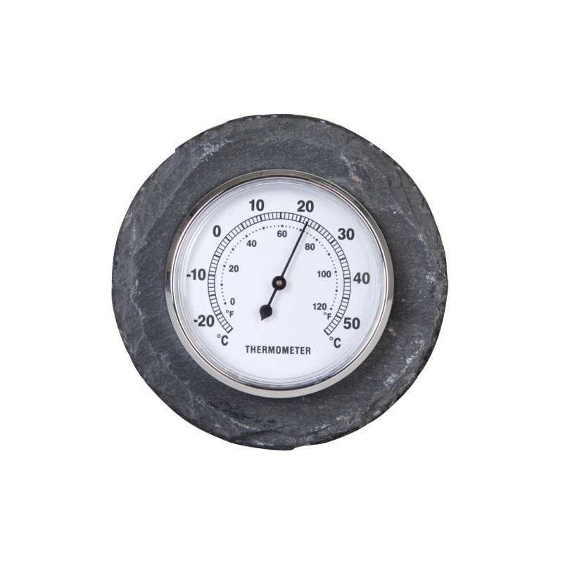 Esschert Design USA LS226 Round Slate Thermometer