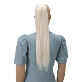 PRETTYSHOP 60 cm Hairpiece HC4, Straight Ponytail Braid Hair Extension, Light Blonde