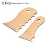 HARFINGTON 2pcs Pottery Ribs Trimming Tools Pottery Profile Rib Wooden