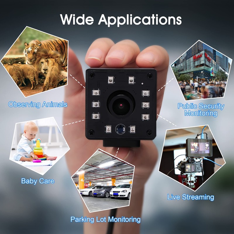 Svpro 1080P Night Vision USB Camera CMOS OV2710 IR LED