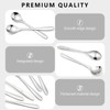 CVNRCLP 6-Piece Stainless Steel Egg Spoons Set - Perfect for
