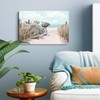 Abstract Seascape Canvas - 24x16inch Beach Path Artwork for Tranquil