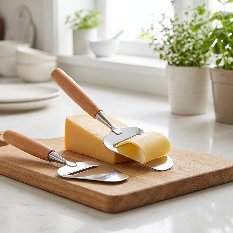 Cheese Cutter, Slicer for Block Cheese, Kitchen Tool with Two
