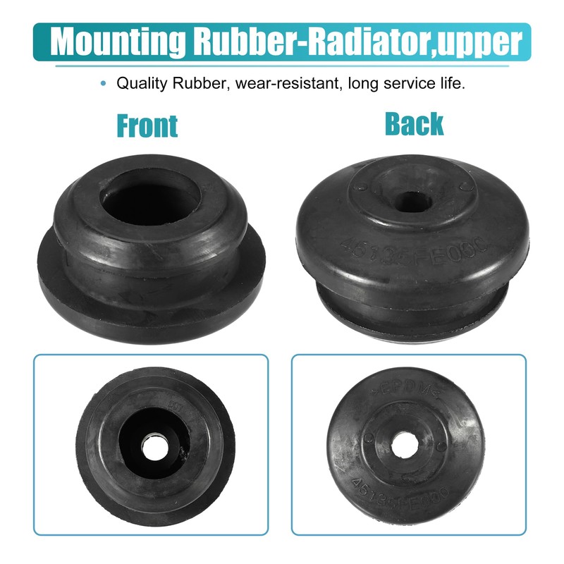 X AUTOHAUX Radiator Assembly Lower Mount Cushion Rubber Bush for