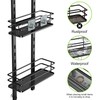 Orimade Adjustable Hanging Over the Shower Door Caddy with Hooks,
