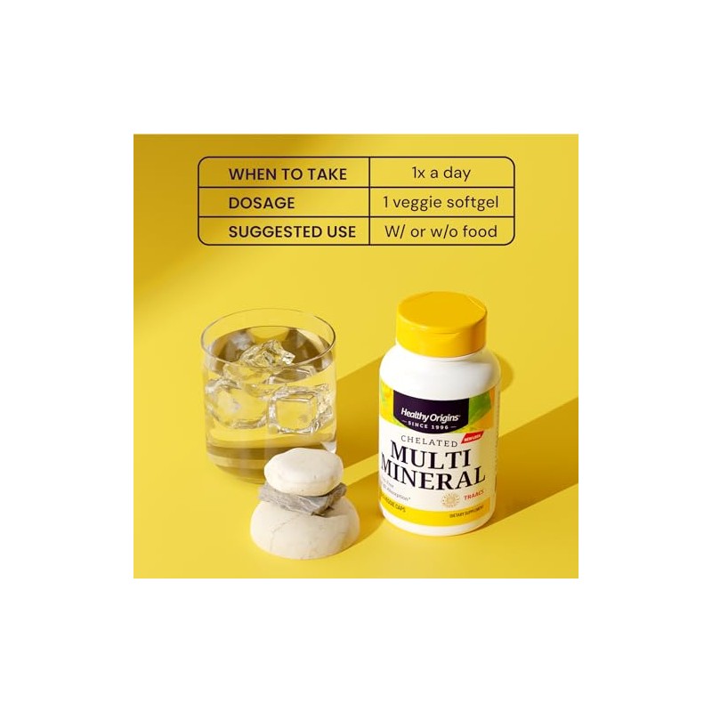 Healthy Origins Chelated Multi Mineral (featuring Albion Minerals), 240 Veggie