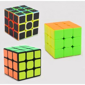 Unbranded Three Pieces - 3X3x3 Magic Cube Speed Smooth Cube Educational Toy Cube