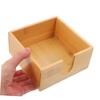 Ipetboom Bamboo Tissue Storage Box Multi Function Square Napkin Holder