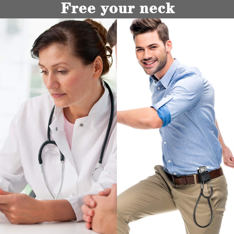 Artificial Leather Stethoscope Holder Handmade Stethoscope Hip Holder with Clip