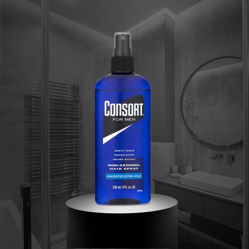 Consort Hair Spray 8oz Unscented XHold Pump Non Aerosal Spray