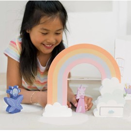 Slumberkins Kinspiration Kit - Expressive Play with Unicorn and Dragon, Includes Activity Cards, Playset, & Unicorn's Dress Up Play Book - Promotes Creativity and Sensory Play