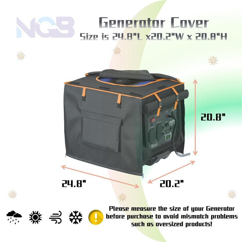 NGB Outdoor Generator Cover,24.8L x 20.2Wx 20.8H for Universal Most