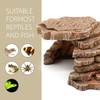 Gecko Hide Shale Scape Step Ledge, Reptile Cave Hideout Tank
