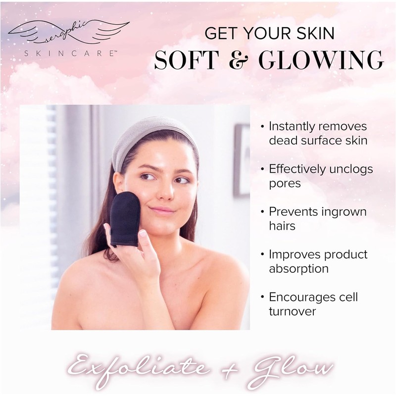 Guante exfoliante facial de limpieza profunda y renovación celular