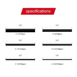 Nilight 130 Pcs 3:1 Heat Shrink Tubing Kit Dual Wall Adhesive Sleeve Tube Electrical Wire Cable Wrap Tube Assortment with Storage Case for DIY
