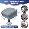 2 Pack Boat Seat Covers - Waterproof 600D Heavy Duty