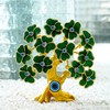 9inch Turkish Blue Evil Eye Tree with Green Flowers for