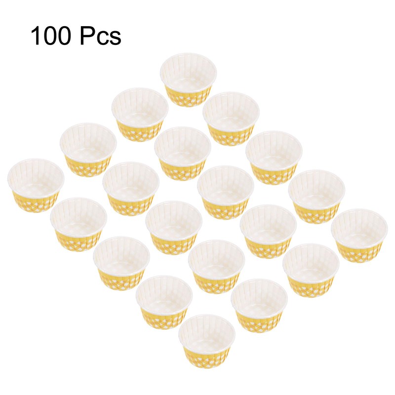 sourcing map 100 Pcs Standard Cupcake Liners Cupcake Cups Disposable