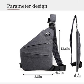 Crossbody Bag Casual Backpack with Shoulder Strap Anti Theft Travel Bag Slim Sling Bag (purple)