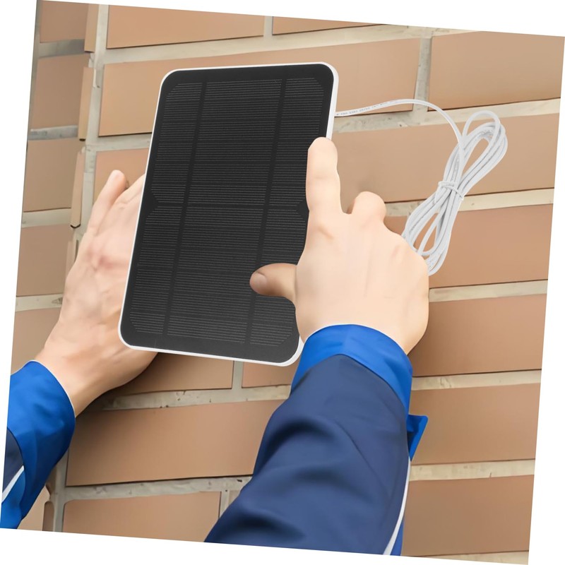 Operitacx Solar Doorbell Security Camera Solar Panel Charger USB for