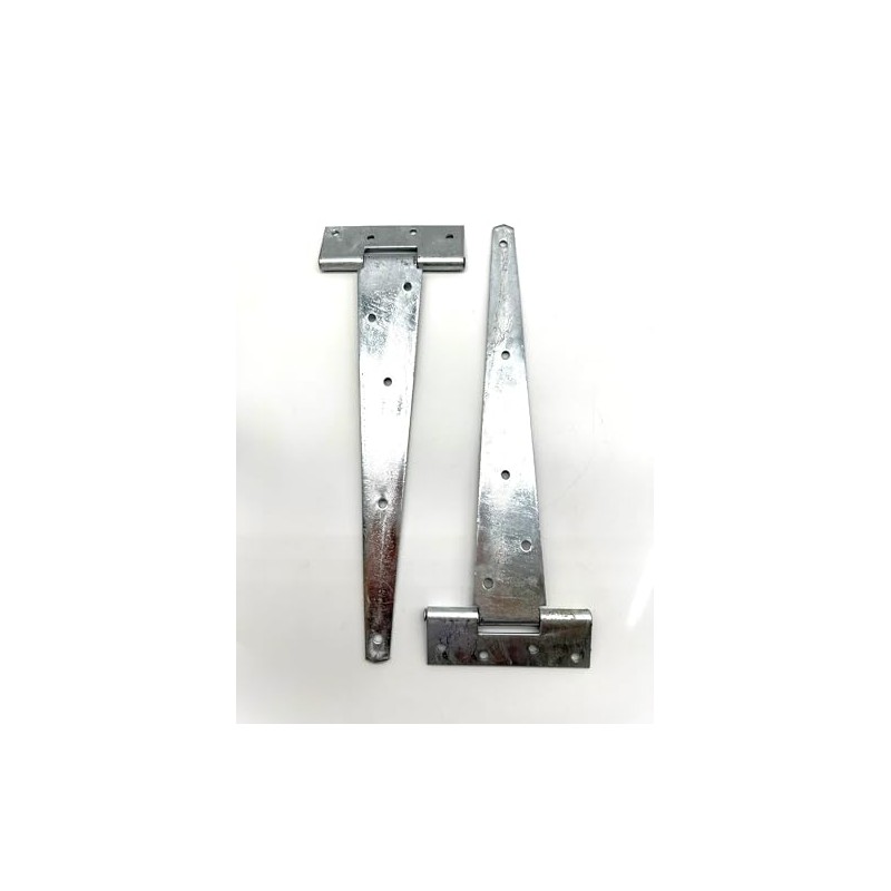2PK Heavy Duty Tee Hinges with Fixings. Hot Dipped Galvanised