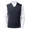 Btmpmcs Men's Sleeveless Knitted Vest V-Neck Wool Vest Autumn Winter