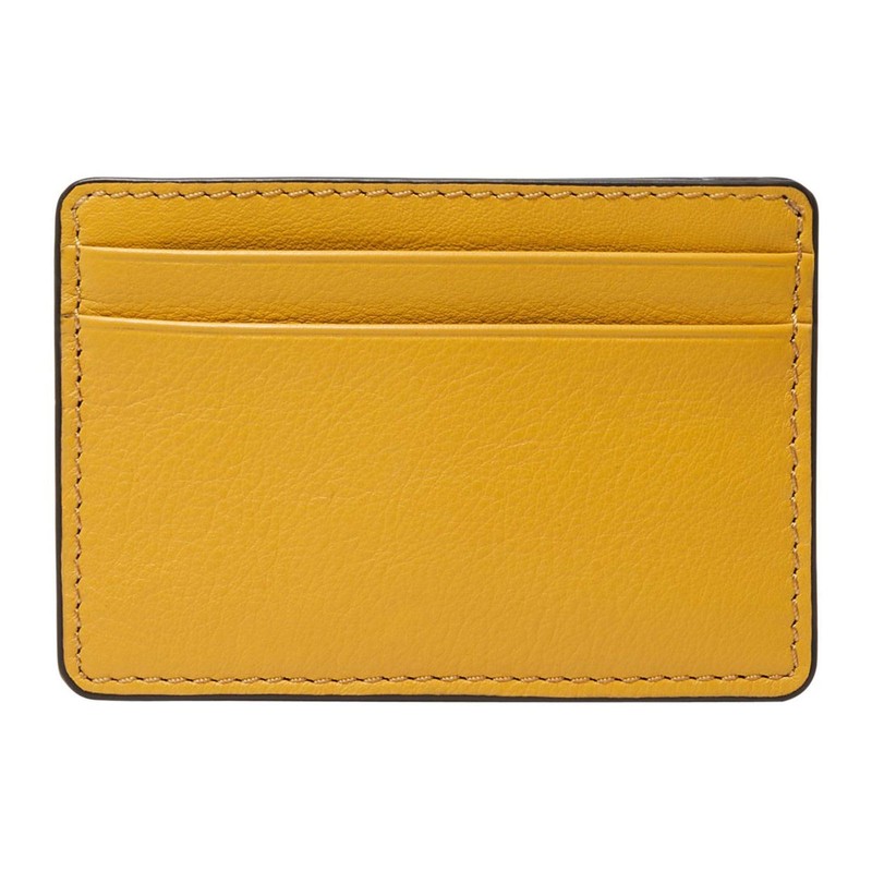 FOSSIL Steven Mustard Card Case, Mustard