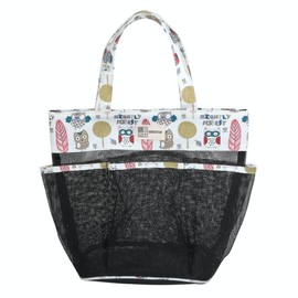 RUBEUSTAN Spa, Pool, Beach Bag, Bath, Hot Spa, Bath, Mesh Pouch (owl)
