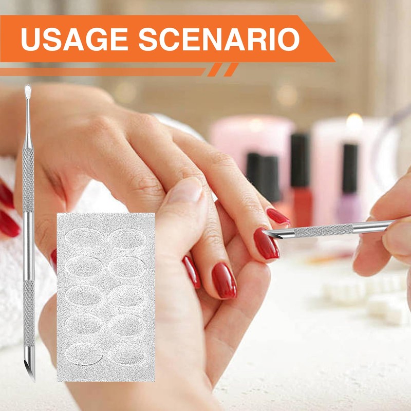 Asheyya 3 Pcs Nails Etching Tool, Cuticle Scraper for Gel