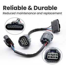 ASTROSYNC - Adaptador de cableado para faros delanteros HID a halógenos, compatible con GMC Acadia 2007-2012, arnés de cambio de conversión de faros delanteros izquierdo y derecho, reemplazo 22938889