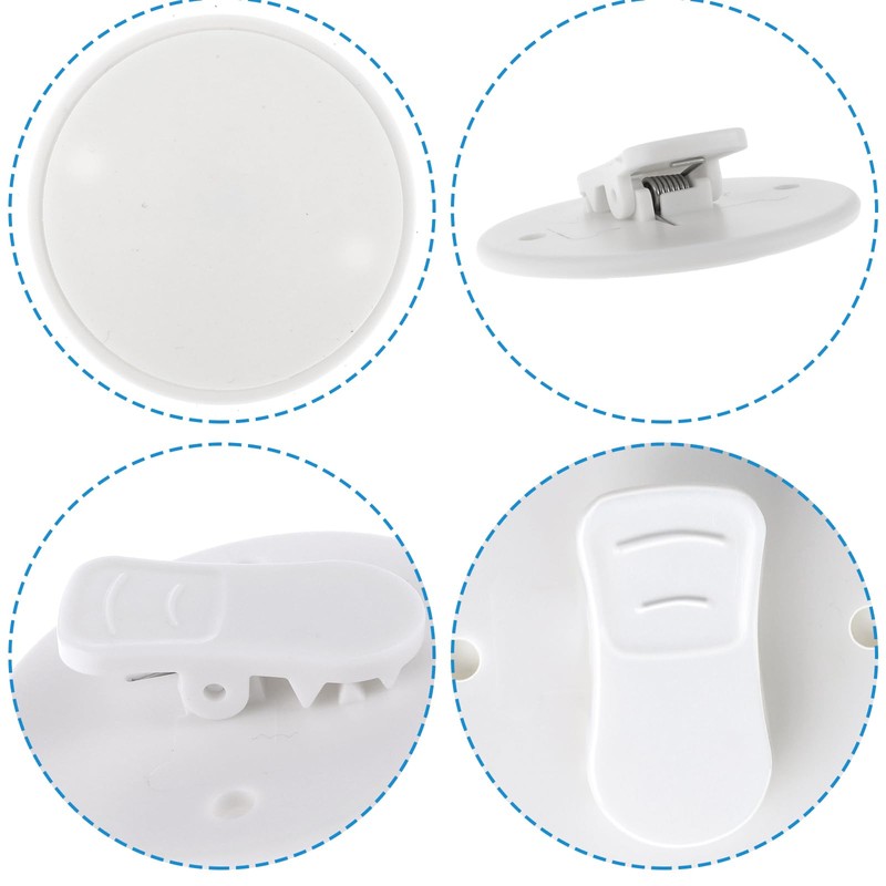 Sorcristy Shower Curtain Clips, Shower Splash Guard Holders, Windproof Showers