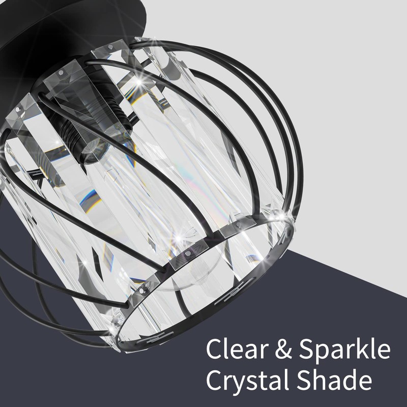 FRIDEKO HOME 2-Pack Semi Flush Mount Ceiling Light - Small