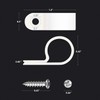 GOOACC 1/2 Inch Rope Light P-Style Mounting Clips with Pan