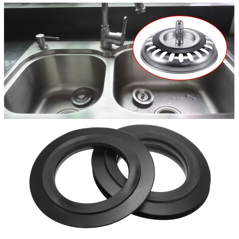 EMSea 10PCS Sink Sealing O-Ring Lip Seal Rubber Seal Washer