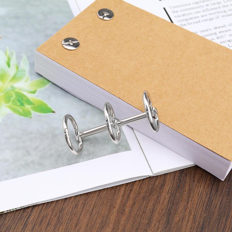 10 Stück 3-Ringe Binder Verbinder Ringe Buchringe Buchbinder 15mm Innendurchmesser