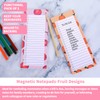 2 Pack Magnetic Shopping List Pad for Fridge, 100 Tear
