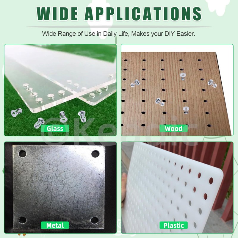 Keadic 25Pcs M6 Jack Nut with Installation Tool Set, Nutserts