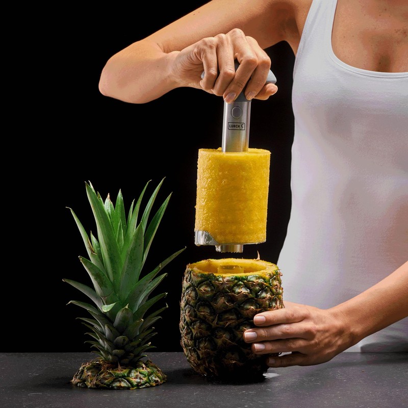Lurch Peeling and slicing pineapple Stainless Steel Pineapple Cutter on