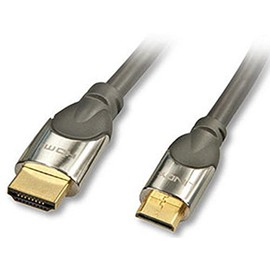 LINDY 41436 1m CROMO High Speed HDMI to Mini HDMI Cable with Ethernet