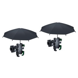 SUPVOX 2sets Bike Handlebar Phone Holder with Umbrella Cellphone Support Stand for Motorbike Convenient Phone Rack for Navigation