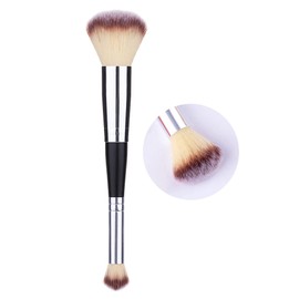 Foundation Brush for Liquid Makeup,2-in-1 Contour Brush,Concealer Brush,Makeup Brush for Buffing Blending Sculpting Highlight Contouring,Double Ended Makeup Brush